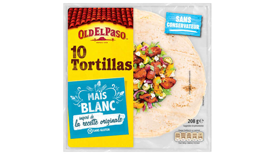 Tortilla De Maïs Blanc